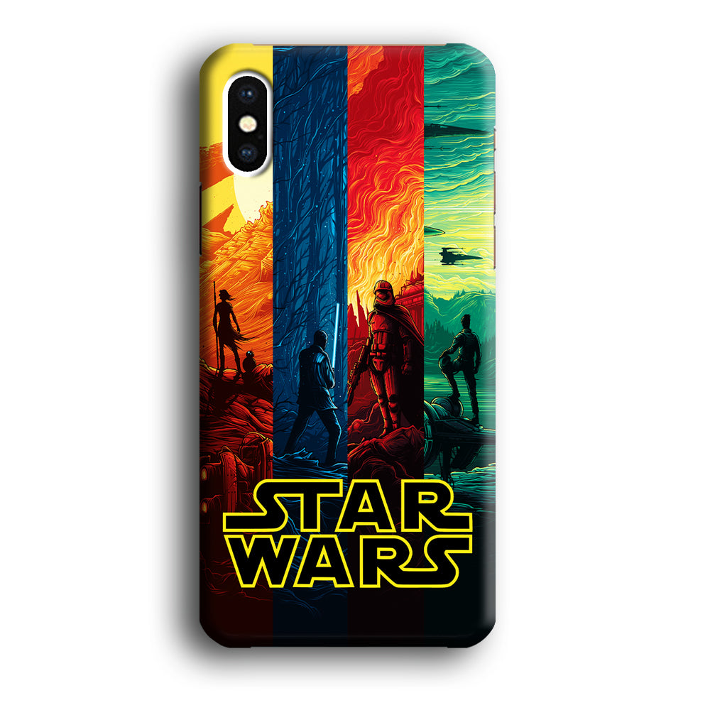 Star Wars Poster Colorful iPhone Xs Case
