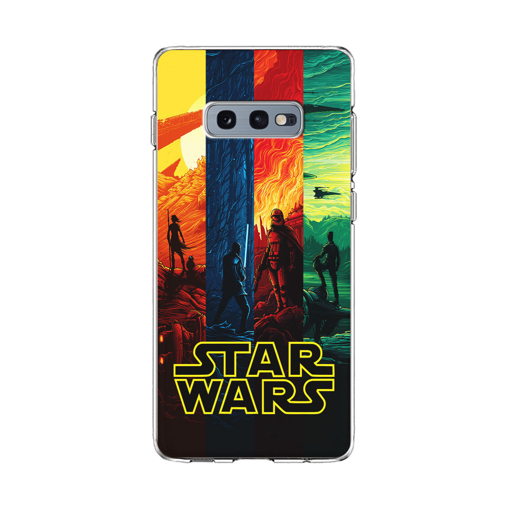 Star Wars Poster Colorful Samsung Galaxy S10E Case