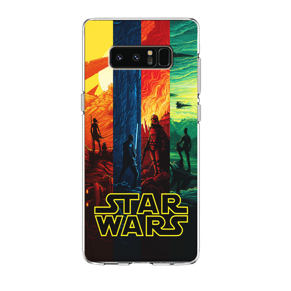 Star Wars Poster Colorful Samsung Galaxy Note 8 Case