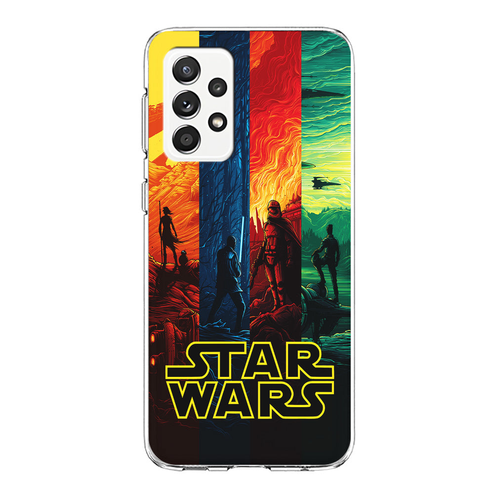 Star Wars Poster Colorful Samsung Galaxy A72 Case