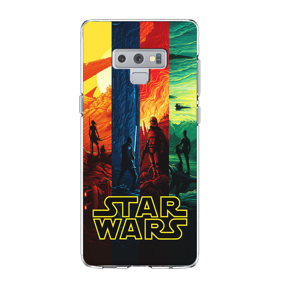 Star Wars Poster Colorful Samsung Galaxy Note 9 Case