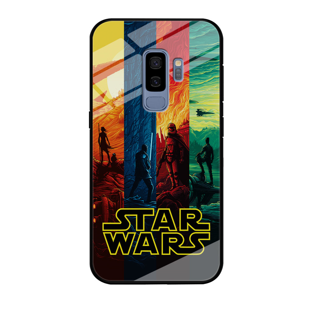 Star Wars Poster Colorful Samsung Galaxy S9 Plus Case