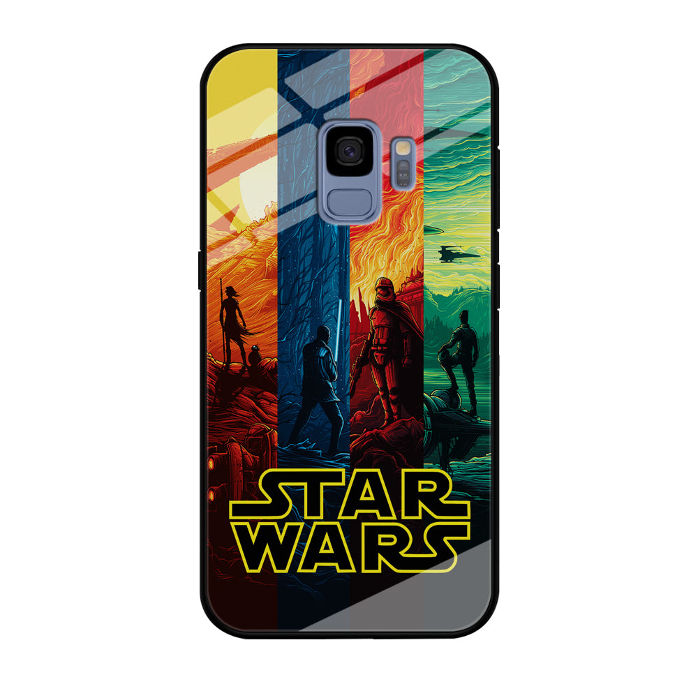 Star Wars Poster Colorful Samsung Galaxy S9 Case