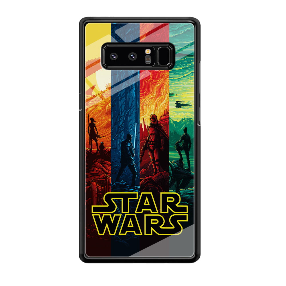 Star Wars Poster Colorful Samsung Galaxy Note 8 Case