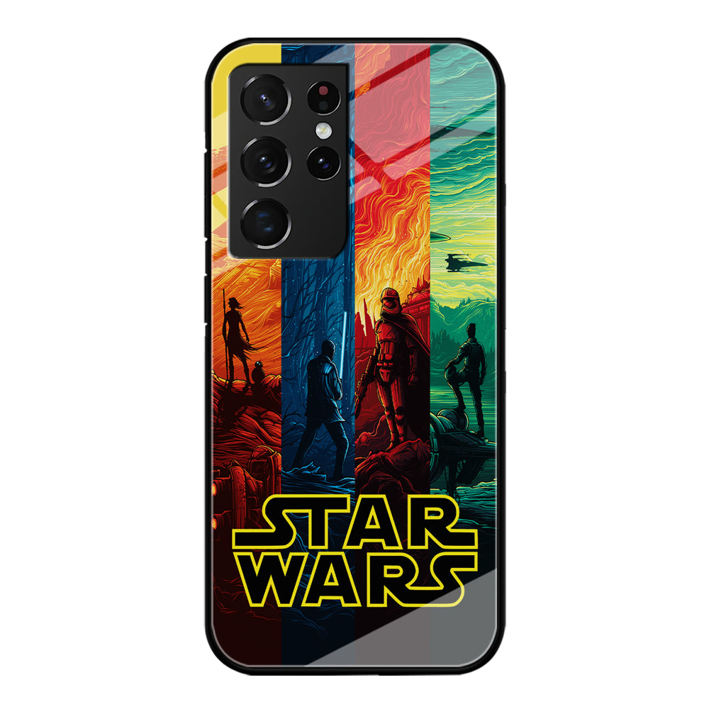Star Wars Poster Colorful Samsung Galaxy S21 Ultra Case-Phone Case-Tempered Glass Case-Altracase