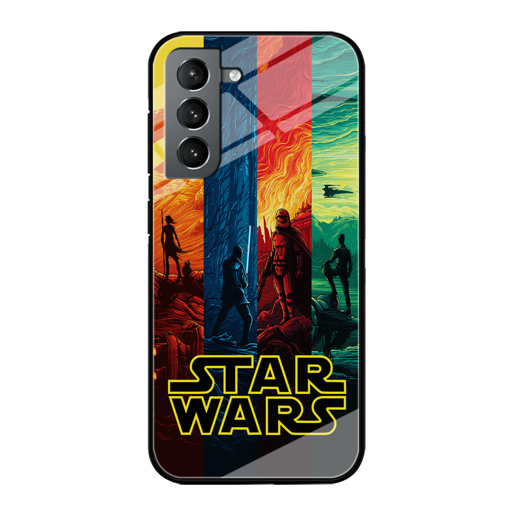 Star Wars Poster Colorful Samsung Galaxy S23 Case-Phone Case-Tempered Glass Case-Altracase