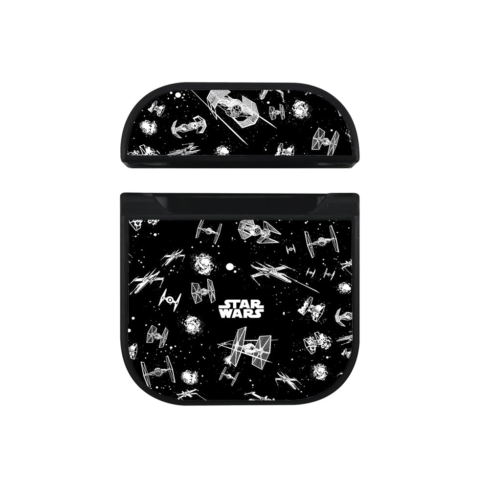 Star Wars Space Ships Pattern Apple AirPods Case-AirPod Case-Black-Altracase