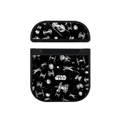 Star Wars Space Ships Pattern Apple AirPods Case-AirPod Case-Black-Altracase