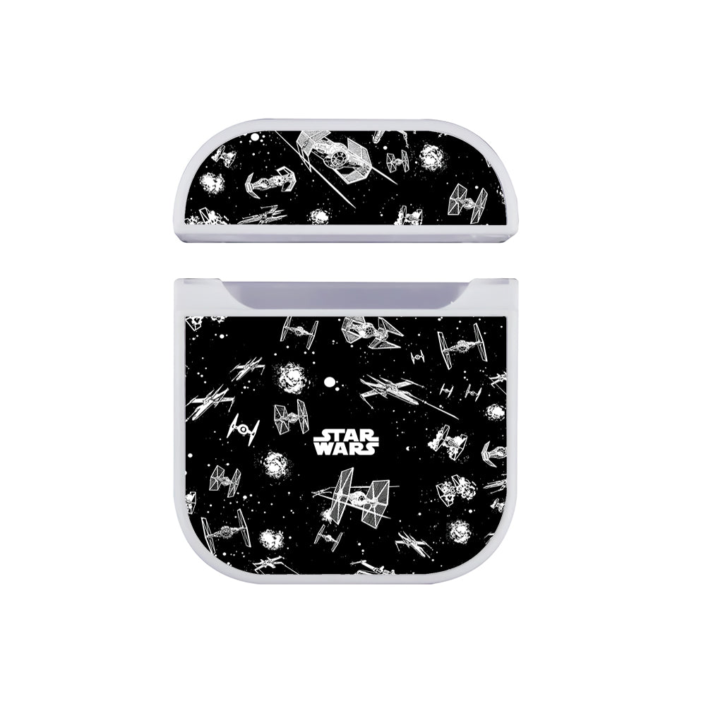 Star Wars Space Ships Pattern Apple AirPods Case-AirPod Case-White-Altracase