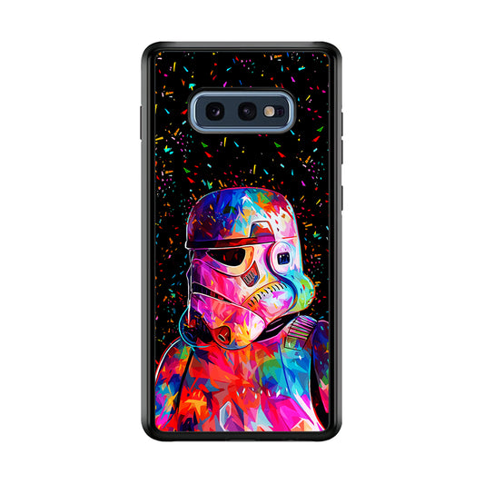Star Wars Stormtrooper Colorful Samsung Galaxy S10E Case-Phone Case-Rubber Black (2D Case)-Altracase