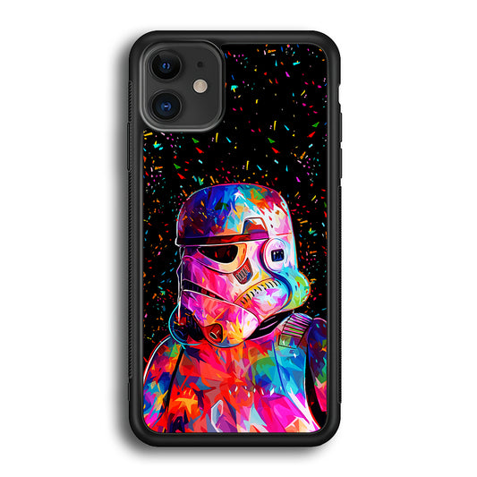 Star Wars Stormtrooper Colorful iPhone 12 Case-Phone Case-Rubber Black (2D Case)-Altracase