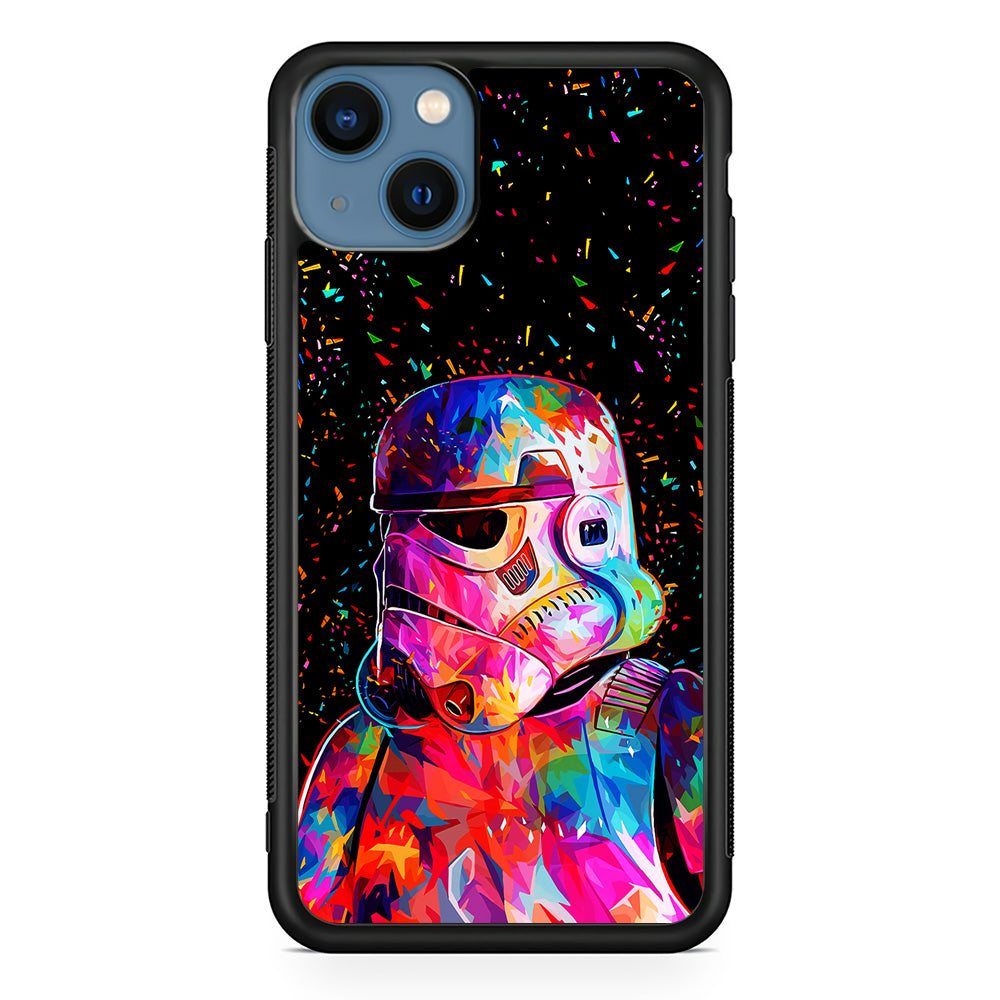 Star Wars Stormtrooper Colorful iPhone 13 Case-Phone Case-Rubber Black (2D Case)-Altracase