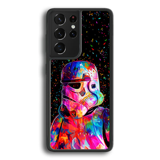 Star Wars Stormtrooper Colorful Samsung Galaxy S21 Ultra Case-Phone Case-Rubber Black (2D Case)-Altracase