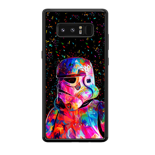 Star Wars Stormtrooper Colorful Samsung Galaxy Note 8 Case-Phone Case-Rubber Black (2D Case)-Altracase