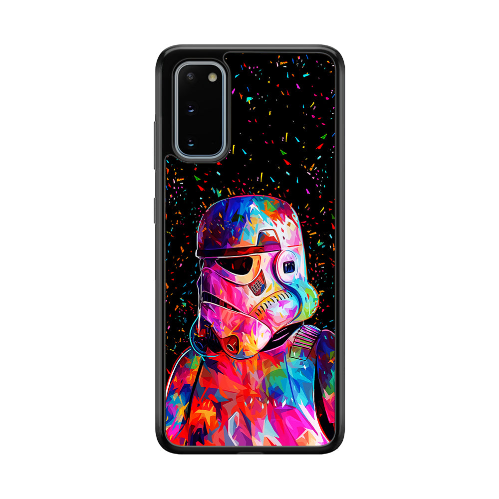 Star Wars Stormtrooper Colorful Samsung Galaxy S20 Case-Phone Case-Rubber Black (2D Case)-Altracase