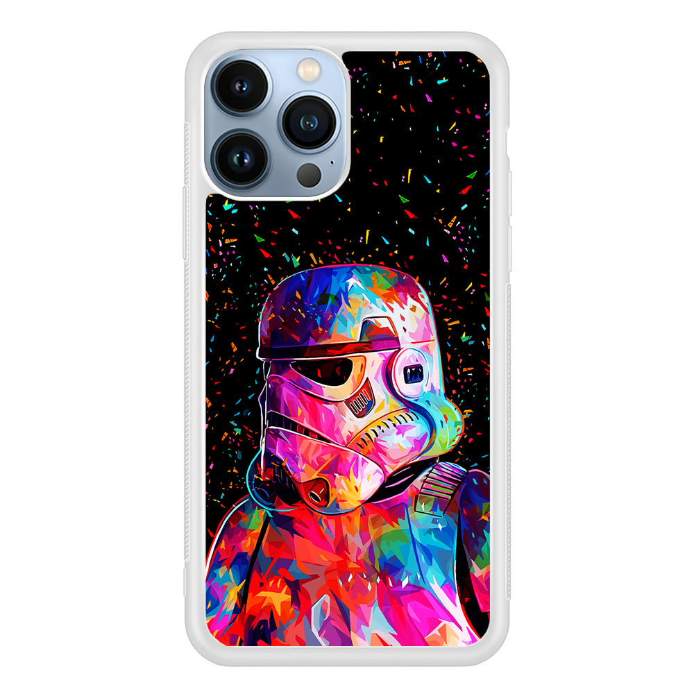 Star Wars Stormtrooper Colorful iPhone 15 Pro Max Case-Phone Case-Rubber White (2D Case)-Altracase