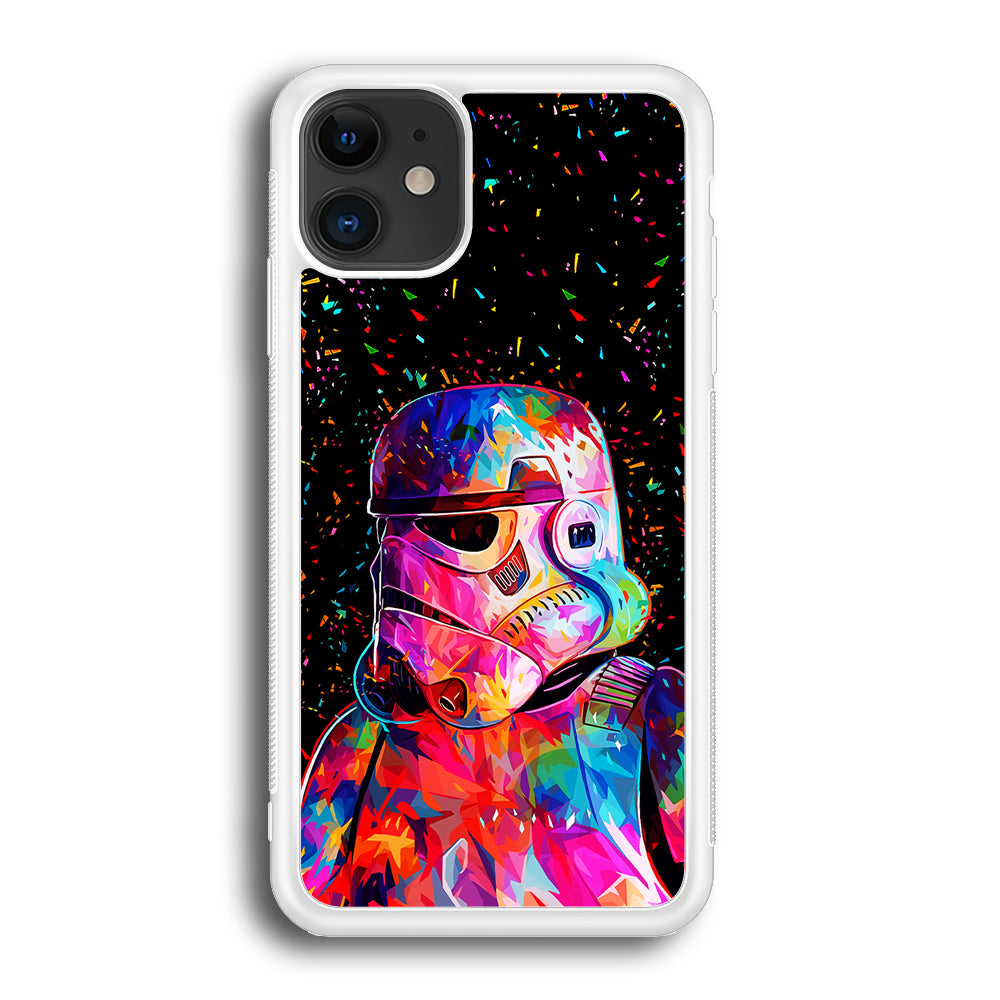 Star Wars Stormtrooper Colorful iPhone 12 Case-Phone Case-Rubber White (2D Case)-Altracase