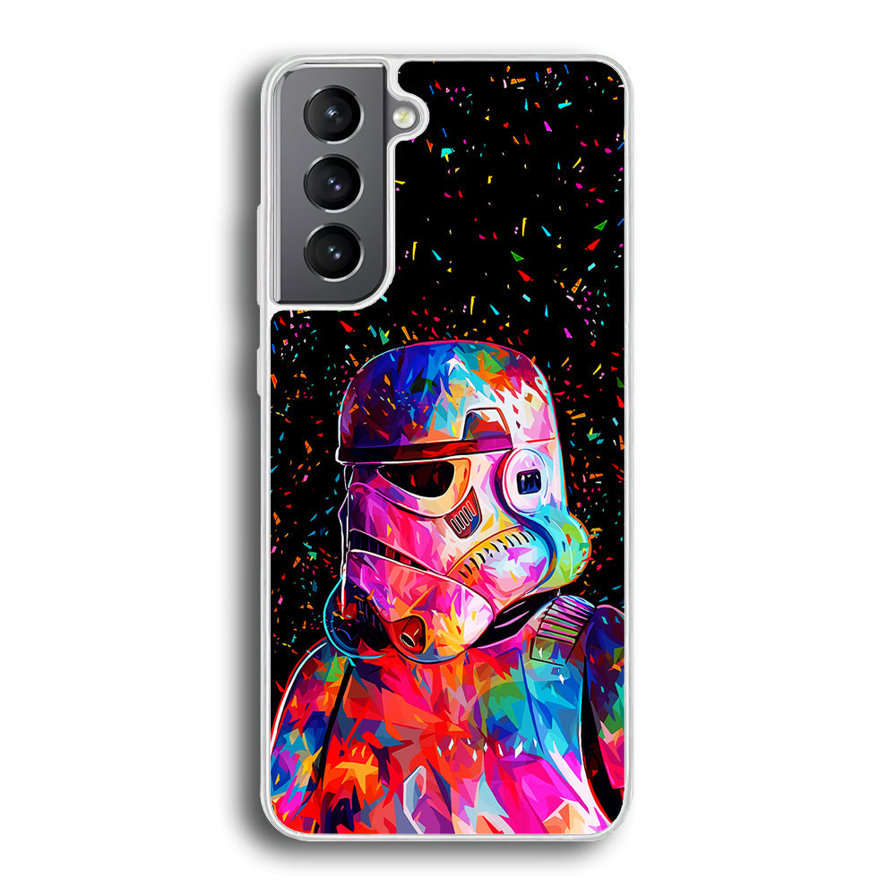Star Wars Stormtrooper Colorful Samsung Galaxy S23 Case-Phone Case-Rubber White (2D Case)-Altracase