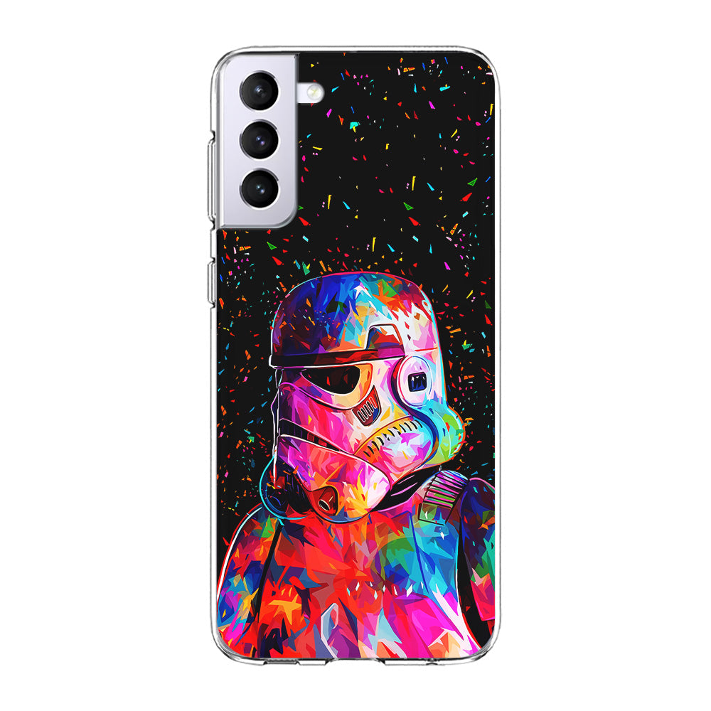 Star Wars Stormtrooper Colorful Samsung Galaxy S24 Case-Phone Case-Clear Soft Case-Altracase