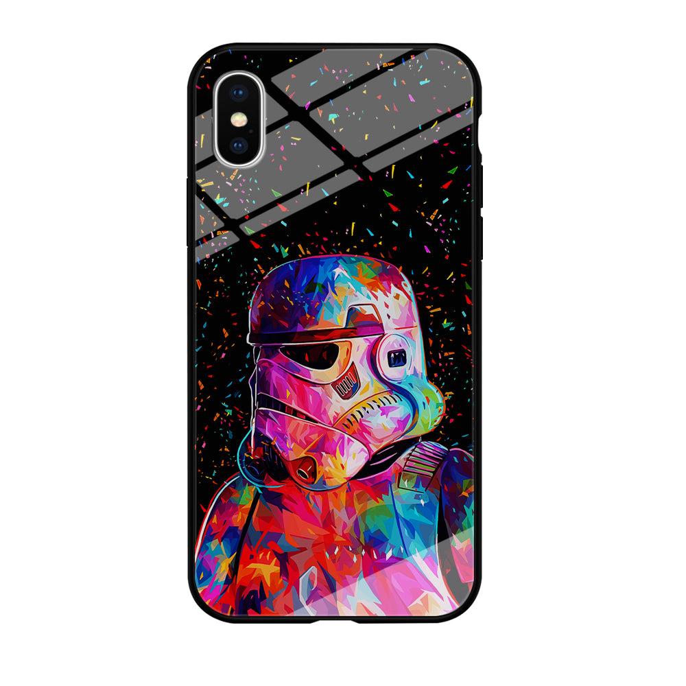 Star Wars Stormtrooper Colorful iPhone Xs Case