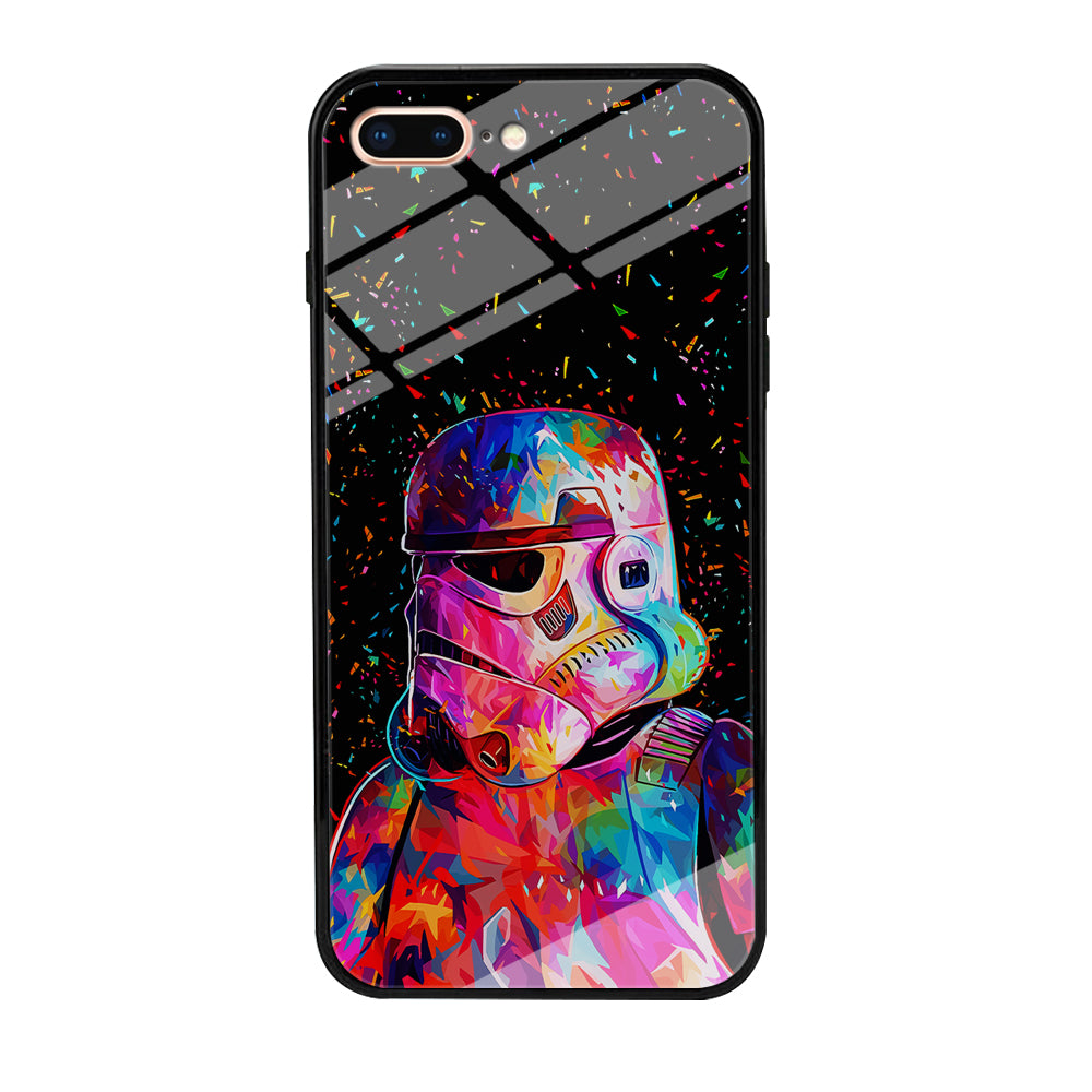 Star Wars Stormtrooper Colorful iPhone 8 Plus Case-Phone Case-Tempered Glass Case-Altracase