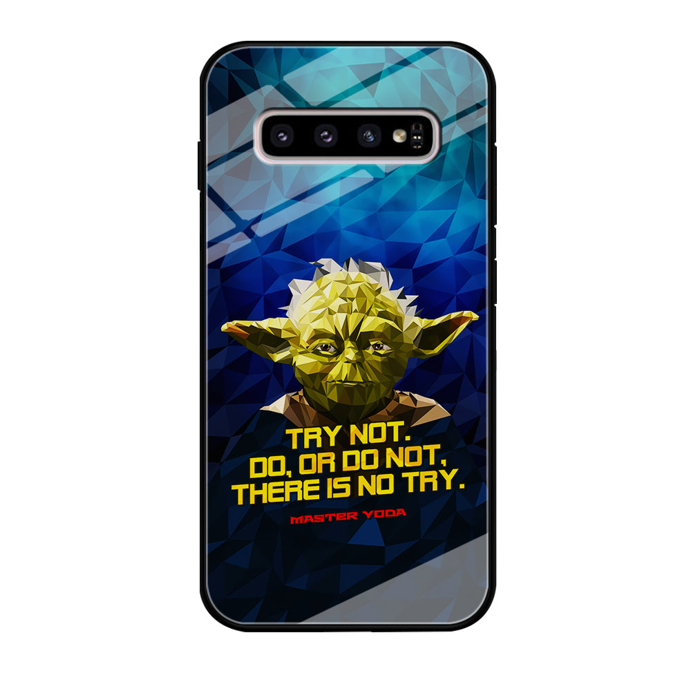 Star Wars Yoda Quote Samsung Galaxy S10 Case