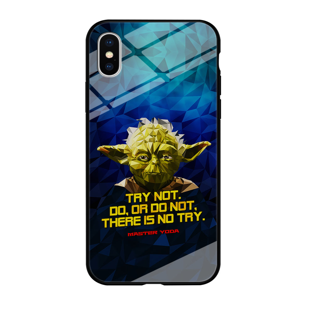 Star Wars Yoda Quote iPhone Xs Case
