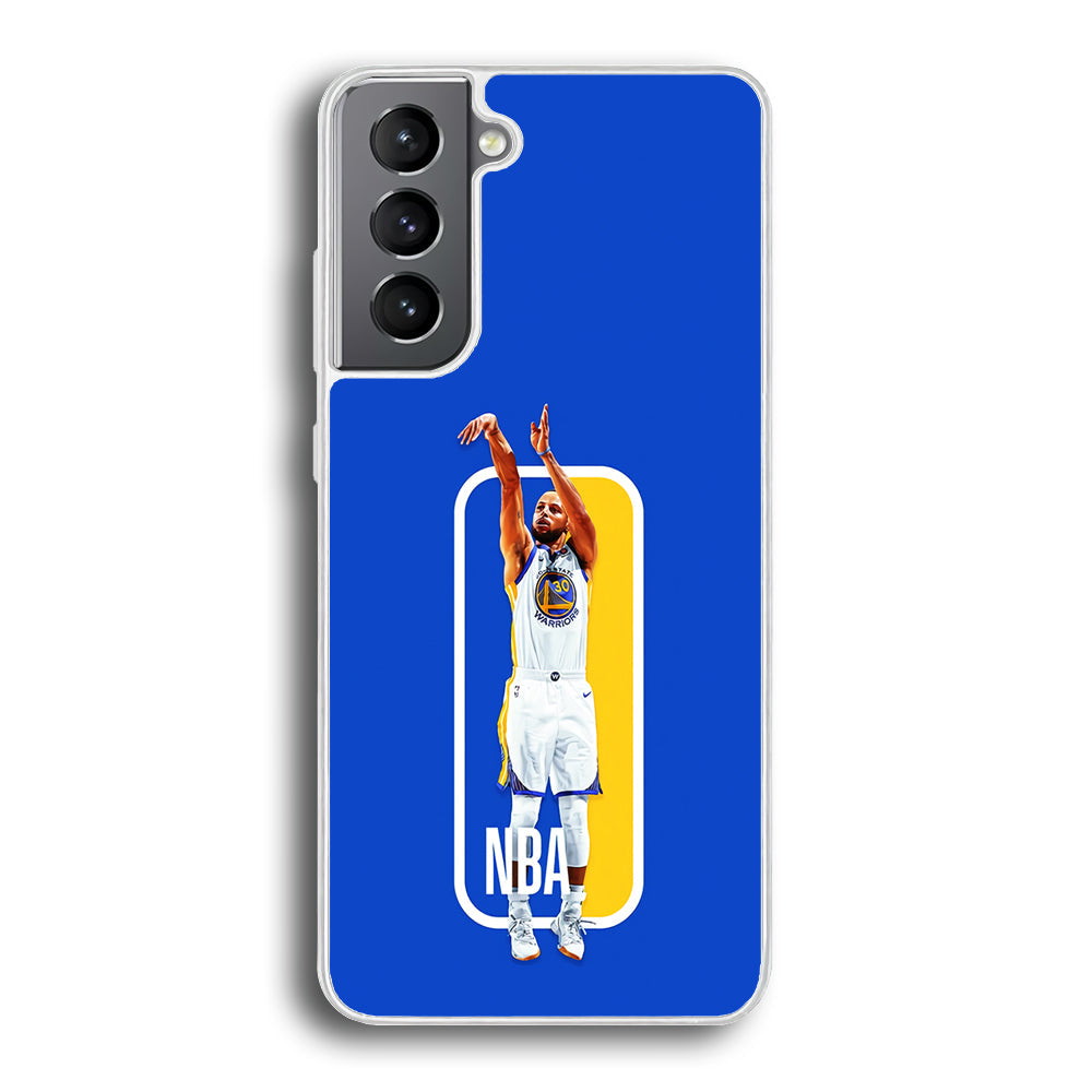 Stephen Curry Golden State Warriors Samsung Galaxy S23 Case-Phone Case-Rubber White (2D Case)-Altracase