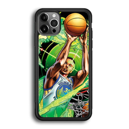 Stephen Curry Jump Art iPhone 12 Pro Case