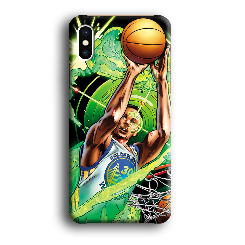 Stephen Curry Jump Art iPhone Xs Max Case