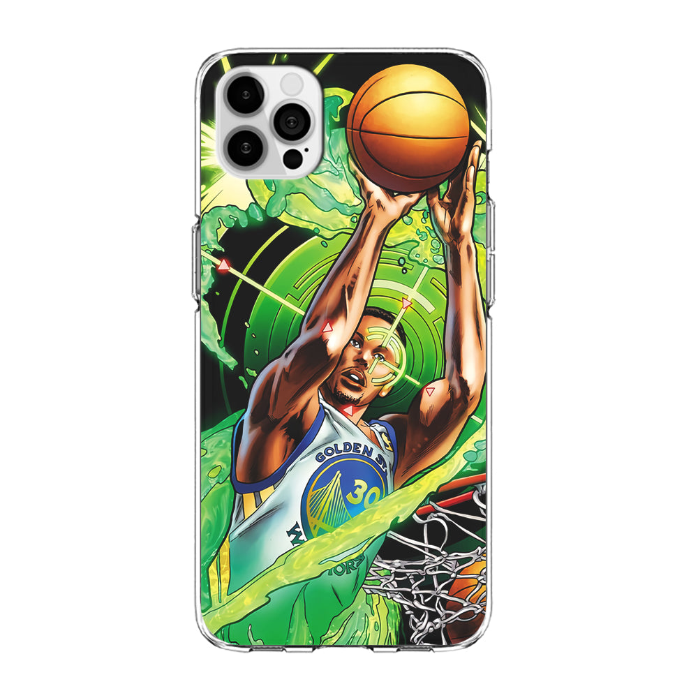 Stephen Curry Jump Art iPhone 14 Pro Max Case