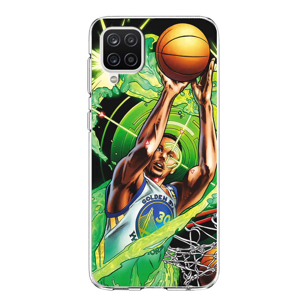 Stephen Curry Jump Art Samsung Galaxy A12 Case