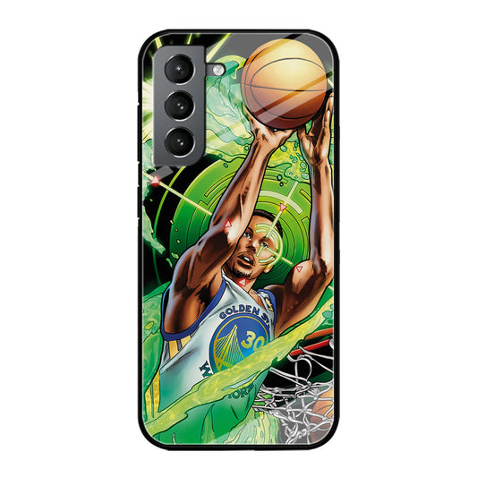 Stephen Curry Jump Art Samsung Galaxy S24 Plus Case-Phone Case-Tempered Glass Case-Altracase