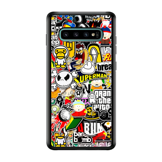 Sticker Collection Image Samsung Galaxy S10 Case