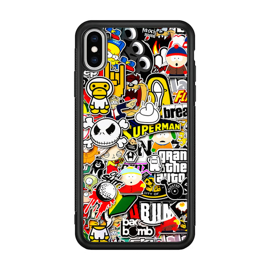 Sticker Collection Image iPhone Xs Max Case