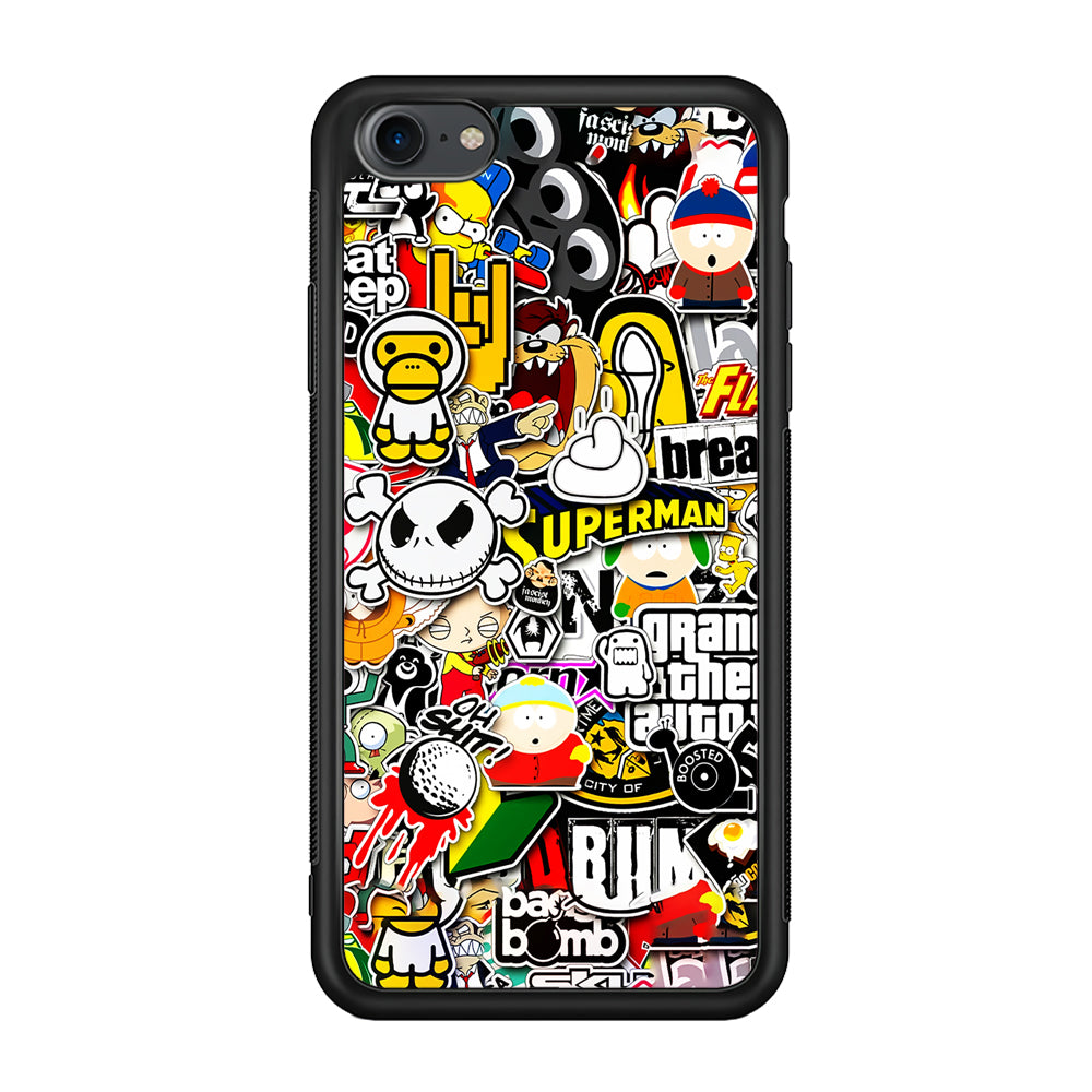 Sticker Collection Image iPhone SE 3 2022 Case