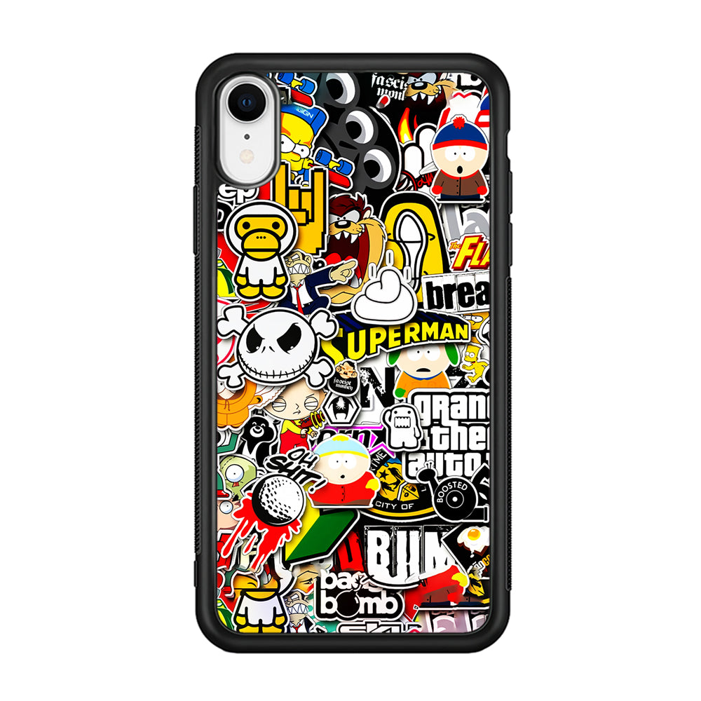 Sticker Collection Image iPhone XR Case