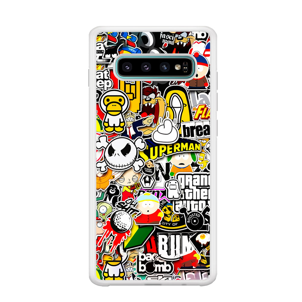 Sticker Collection Image Samsung Galaxy S10 Case