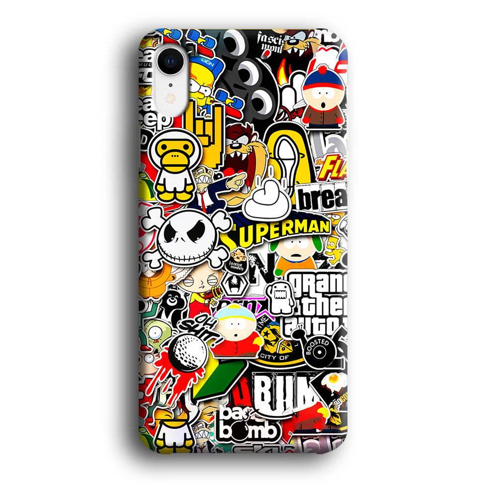 Sticker Collection Image iPhone XR Case