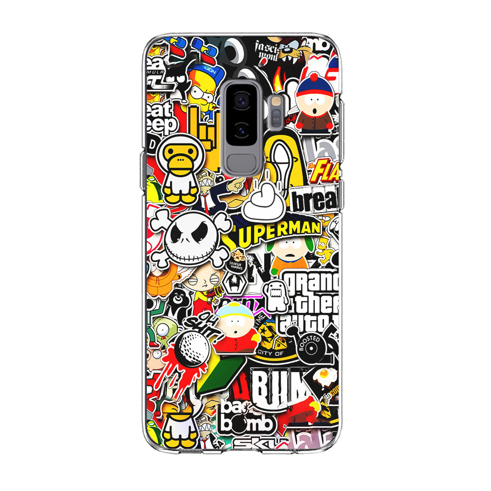 Sticker Collection Image Samsung Galaxy S9 Plus Case