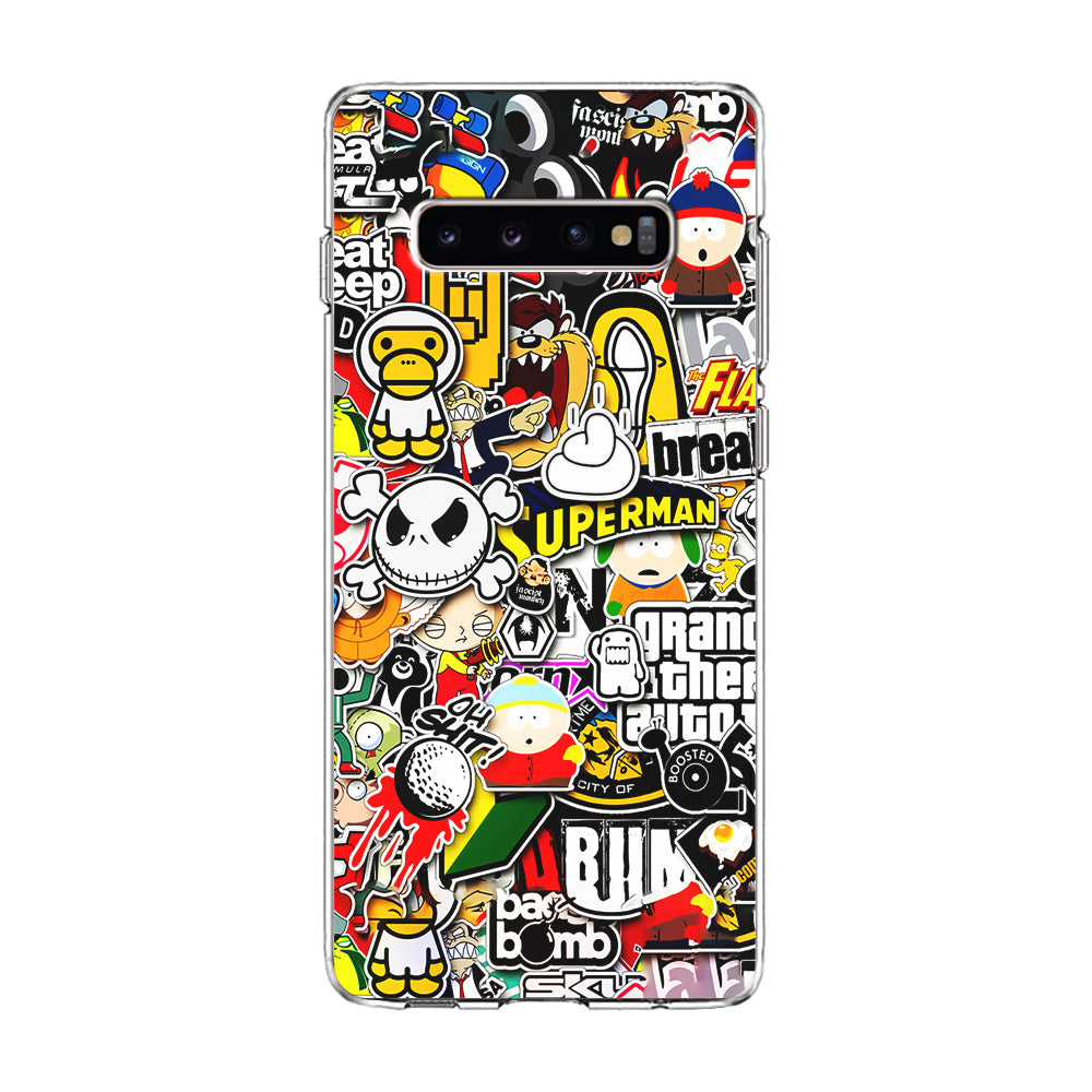 Sticker Collection Image Samsung Galaxy S10 Case