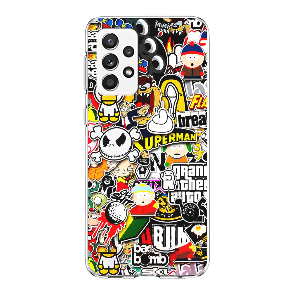 Sticker Collection Image Samsung Galaxy A52 Case