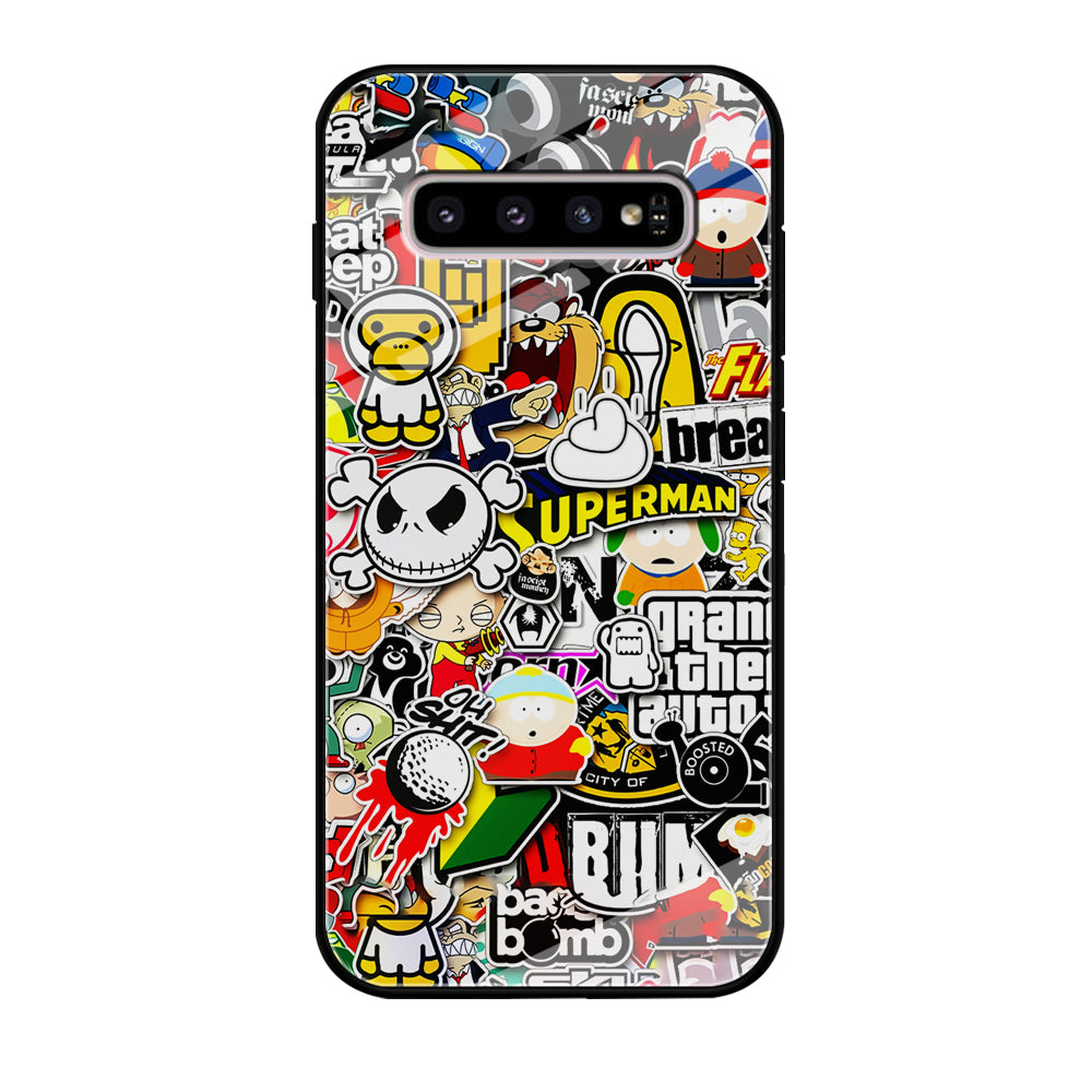 Sticker Collection Image Samsung Galaxy S10 Case