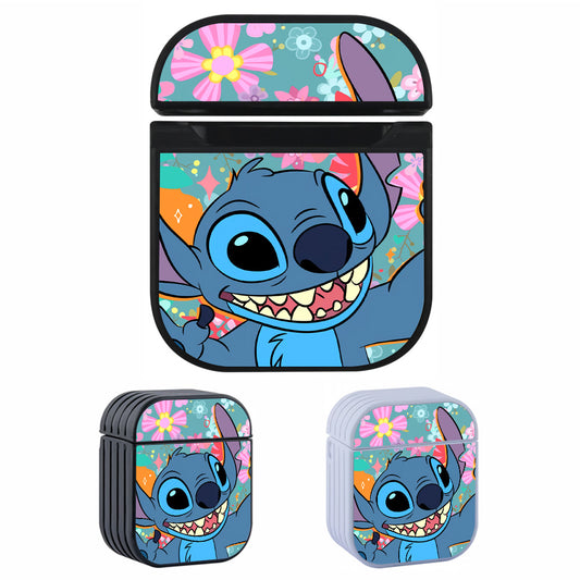 Stitch Happy with a Smile Apple AirPods Case-AirPod Case-Altracase