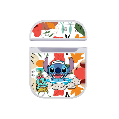 Stitch Warmful from Onsen Apple AirPods Case-AirPod Case-White-Altracase