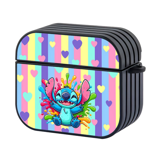 Stitch With Colorful Splash Apple Airpods 3 Case - AirPod Case - Altracase
