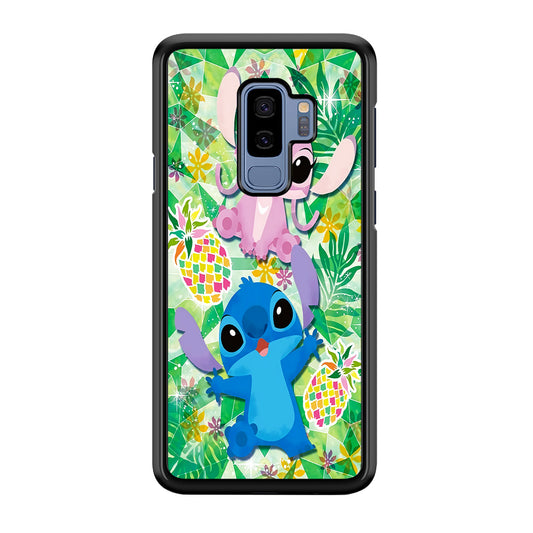 Stitch and Angel Fruit Samsung Galaxy S9 Plus Case