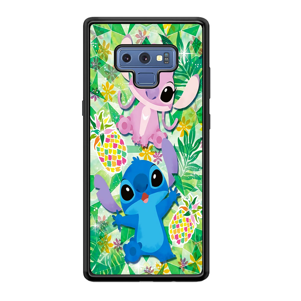 Stitch and Angel Fruit Samsung Galaxy Note 9 Case