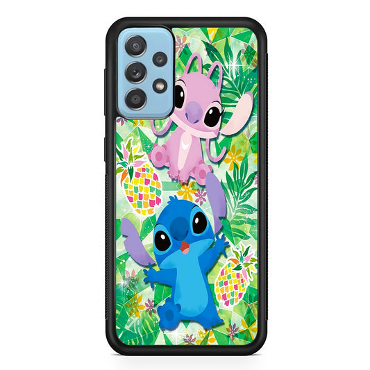 Stitch and Angel Fruit Samsung Galaxy A52 Case