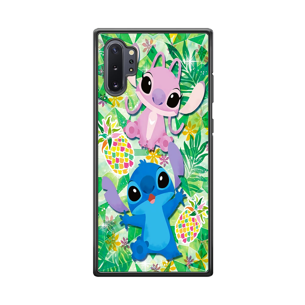 Stitch and Angel Fruit Samsung Galaxy Note 10 Plus Case